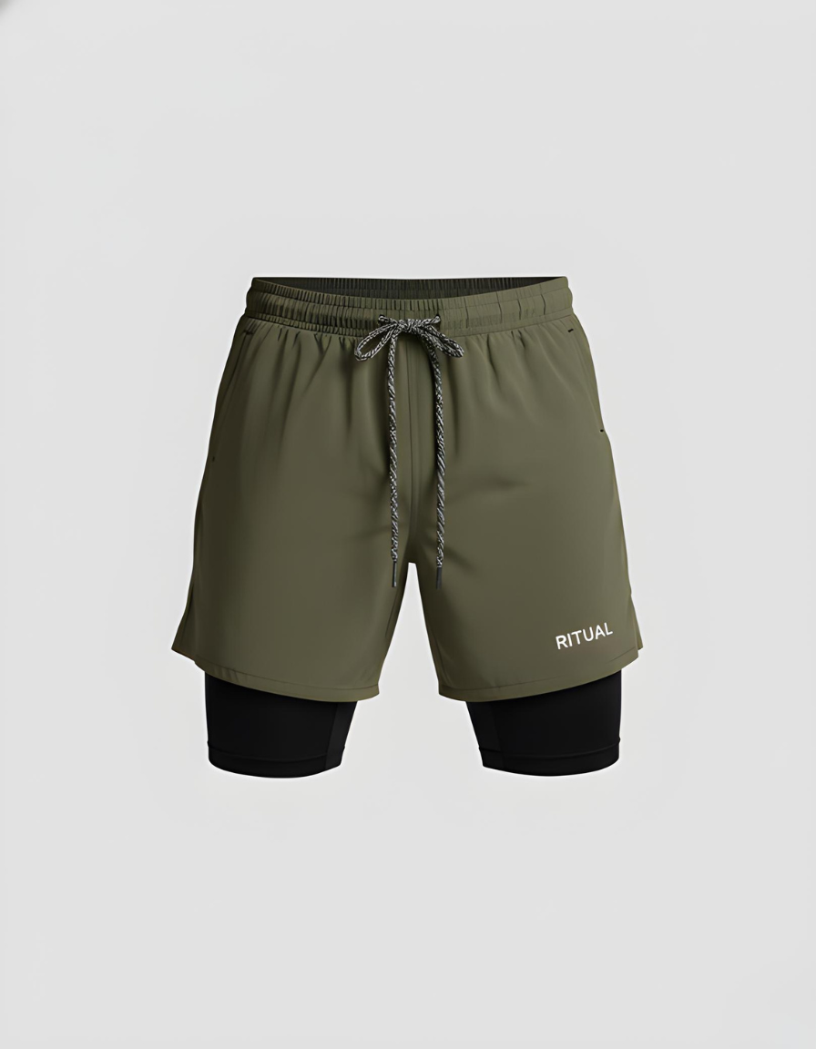 RITUAL 2 in 1 RUNNING SHORTS