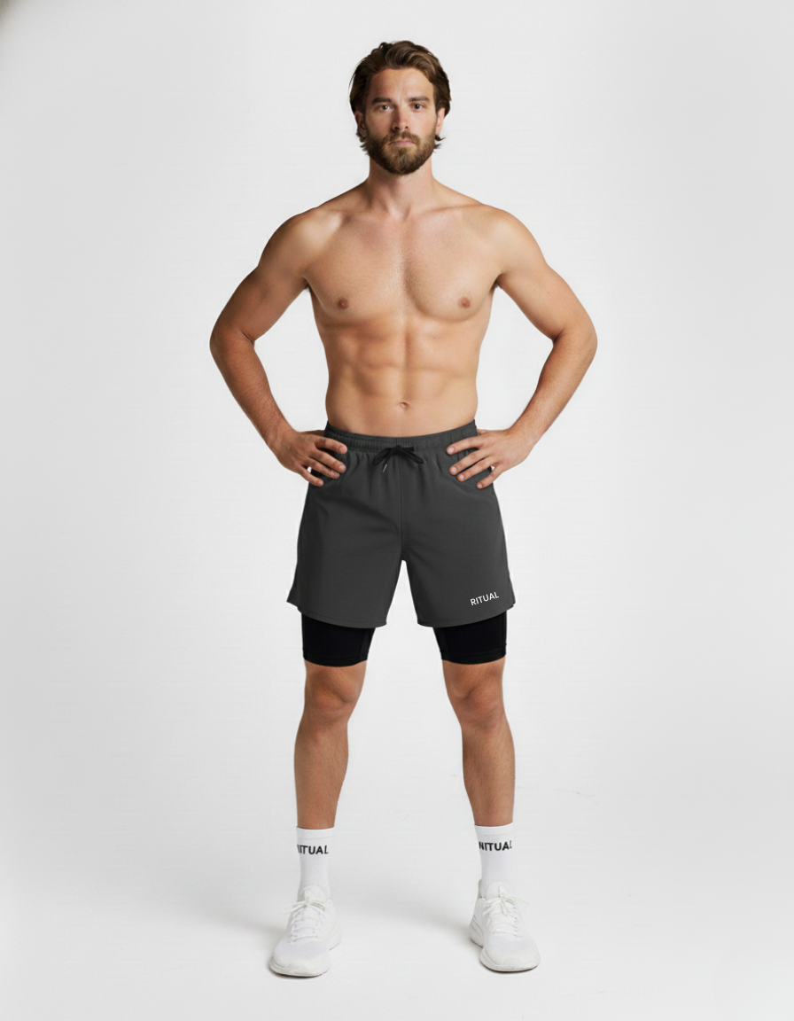 RITUAL 2 in 1 RUNNING SHORTS