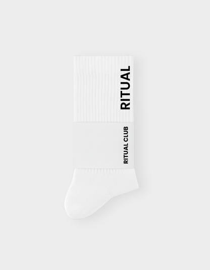 RITUAL LOGO SOCKS WHITE