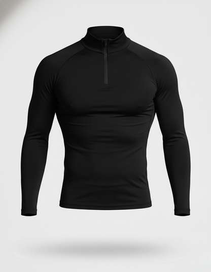 RITUAL COMPRESSION QUARTER ZIP LOGO