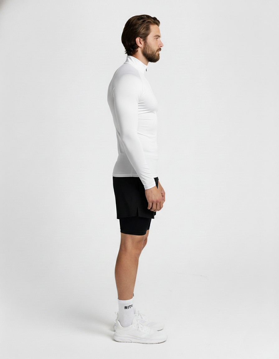 RITUAL COMPRESSION QUARTER ZIP LOGO