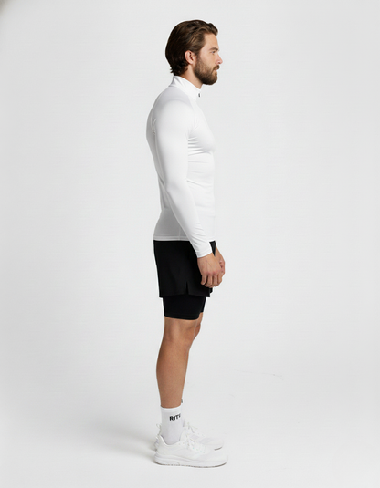 RITUAL COMPRESSION QUARTER ZIP LOGO