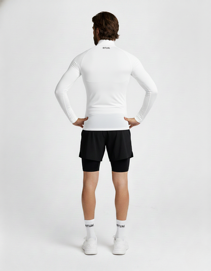 RITUAL COMPRESSION QUARTER ZIP LOGO