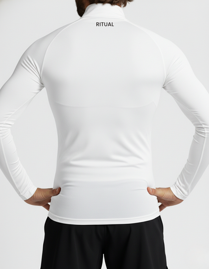 RITUAL COMPRESSION QUARTER ZIP LOGO