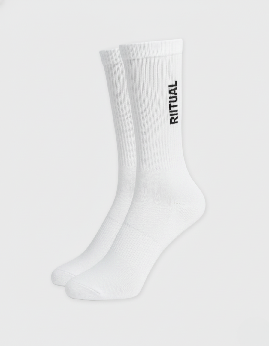 RITUAL LOGO SOCKS WHITE