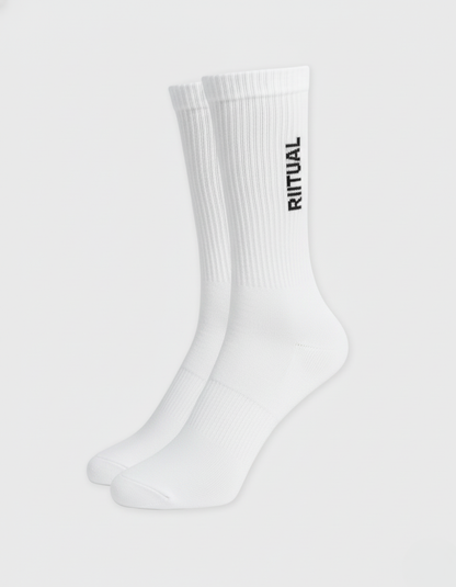 RITUAL LOGO SOCKS WHITE