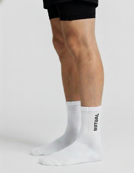 RITUAL LOGO SOCKS WHITE