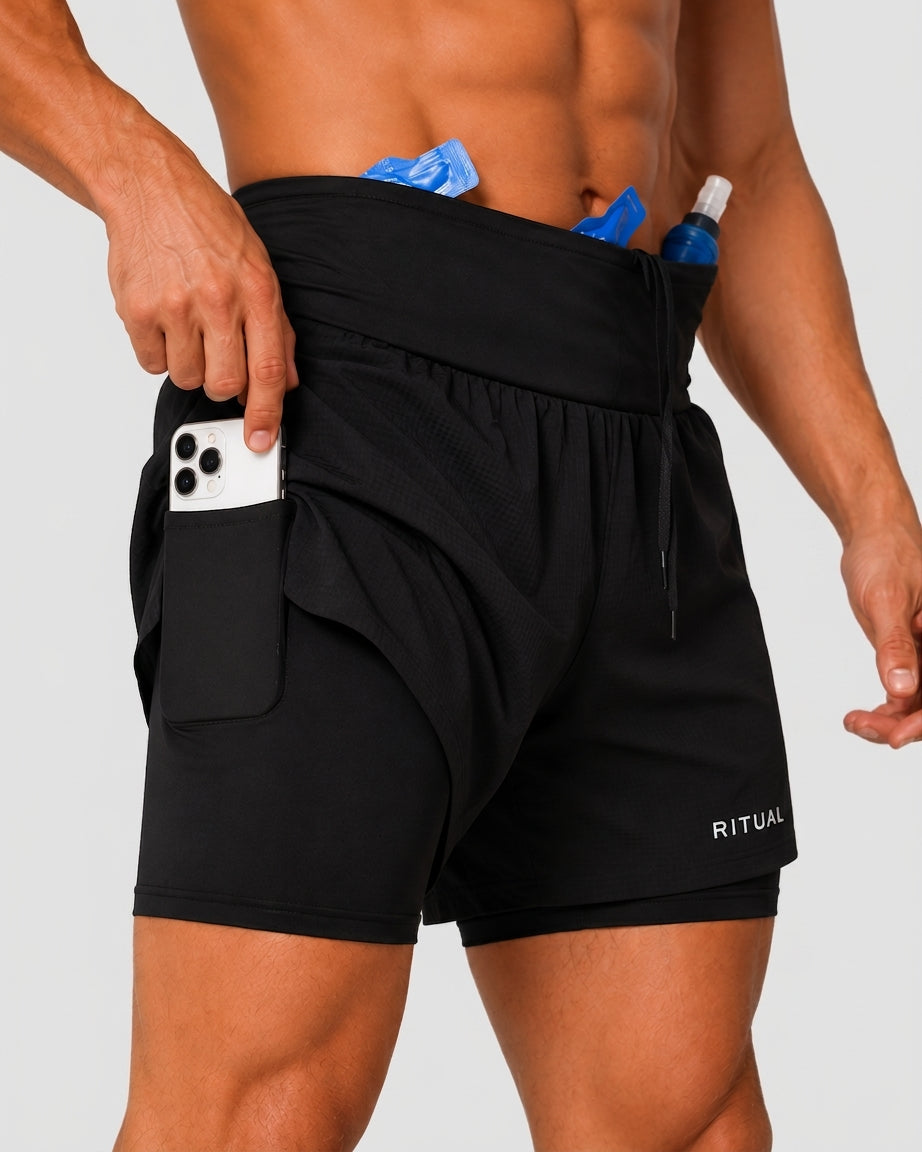 RITUAL Marathon Shorts - Built-In Belt