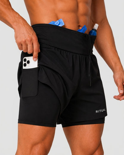 RITUAL Marathon Shorts - Built-In Belt
