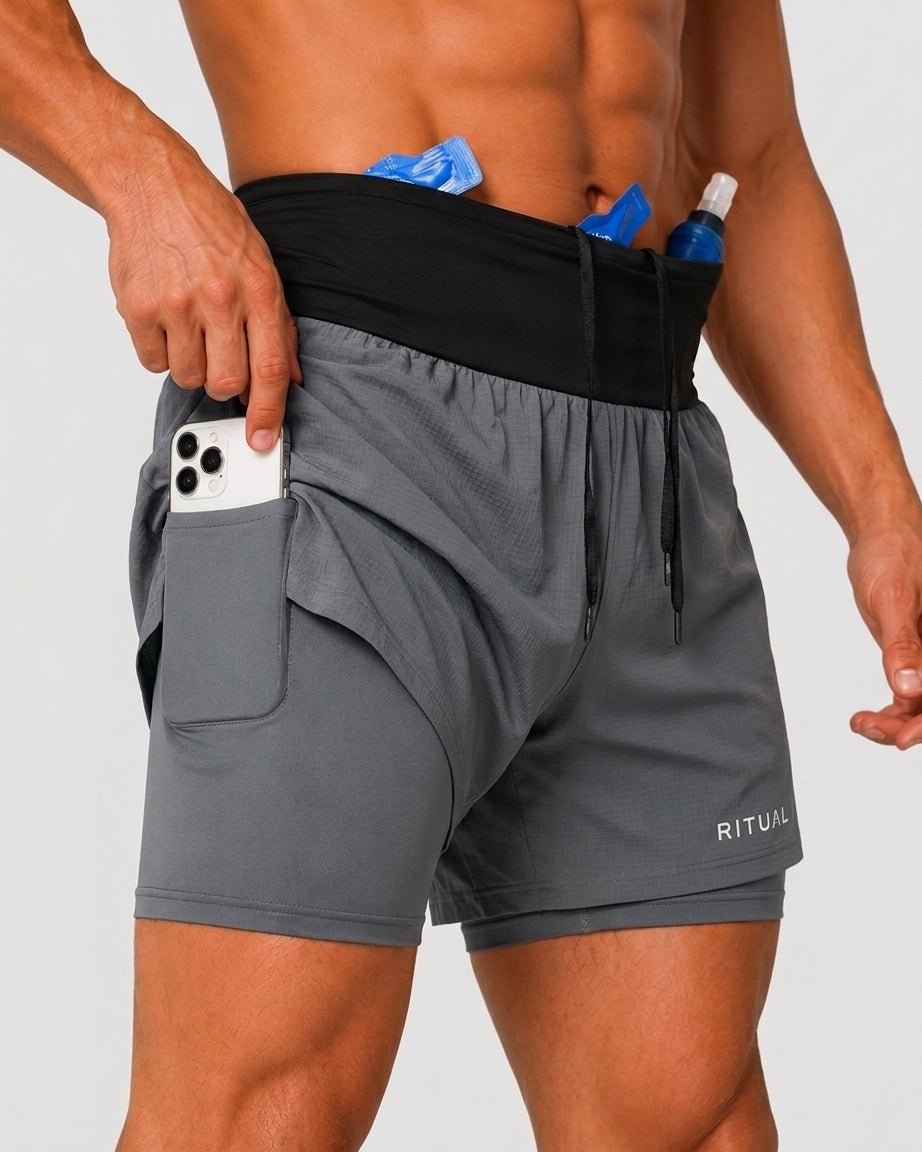 RITUAL Marathon Shorts - Built-In Belt