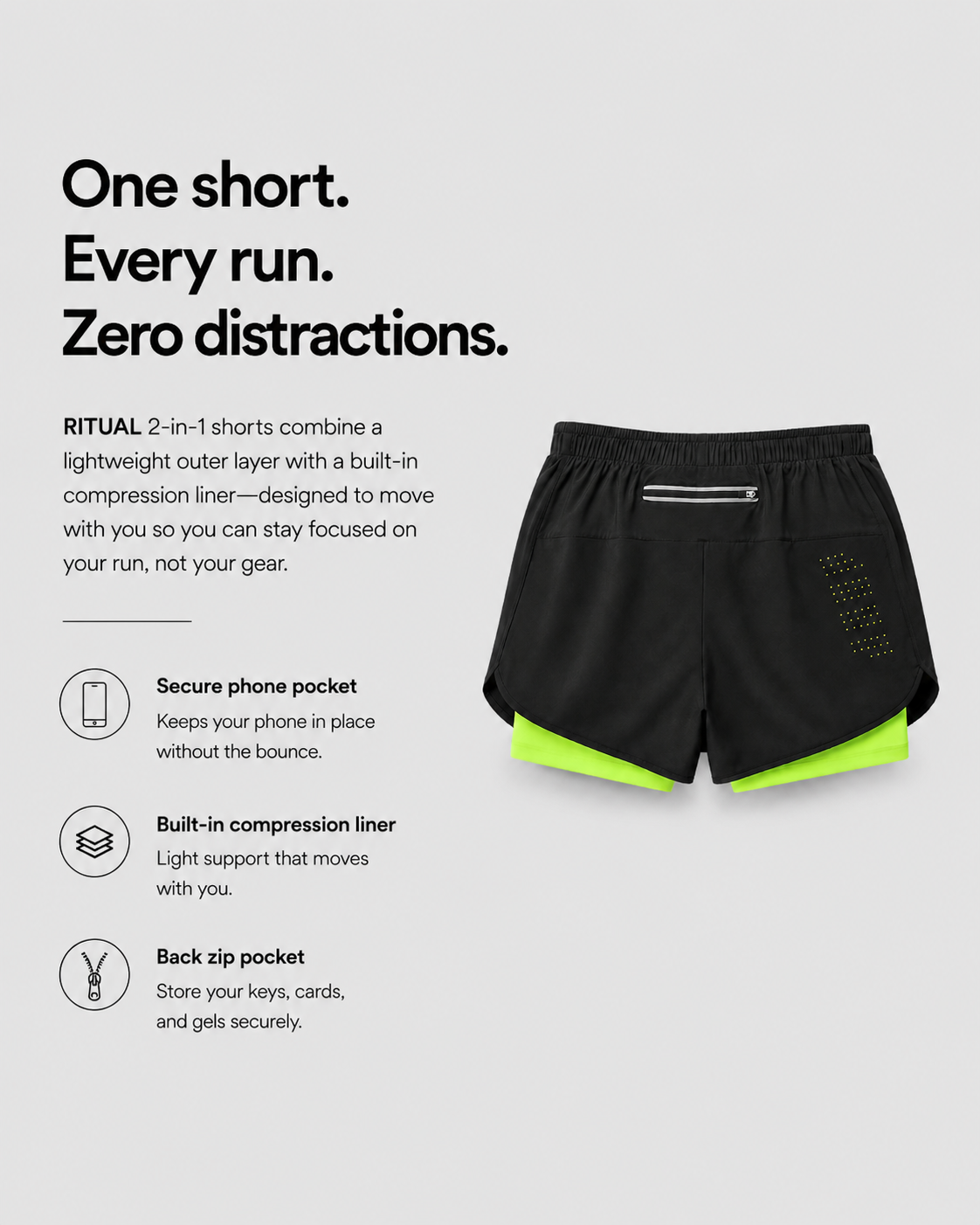Ritual 2-in-1 Aero Shorts