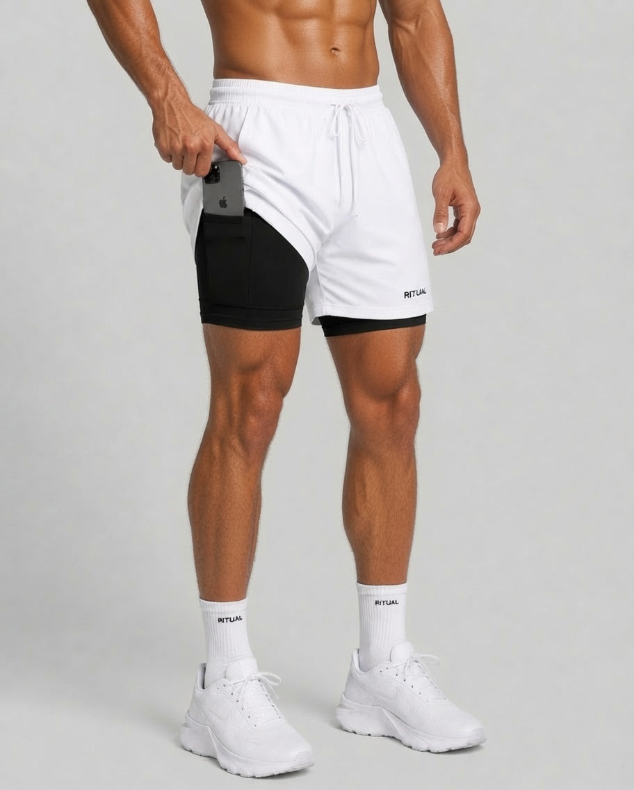RITUAL 2 in 1 RUNNING SHORTS