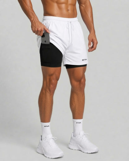 RITUAL 2 in 1 RUNNING SHORTS